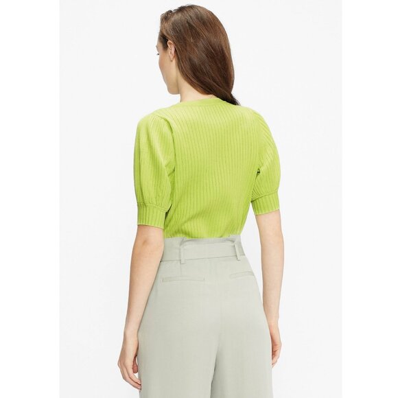 Ted Baker Maaybel Puff Sleeve Woven Jumper / Ted 1 / US 4 / Green Puff - Picture 2 of 9